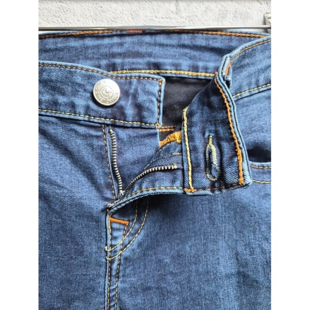 True Religion Billie Jeans Women's 28 Mid Rise Straight Dark Wash Stretch Denim - Picture 5 of 14